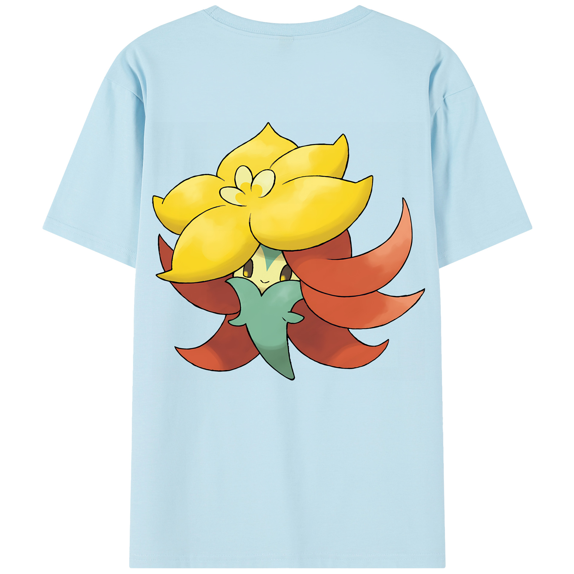 （画像用） ポケットモンスター Pokémon 綿100％半袖Tシャツ（背面プリント）